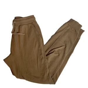 NATIVE YOUTH Tan Brown Sweatpants Jogger 30 Small Drawstring Pockets Lounge